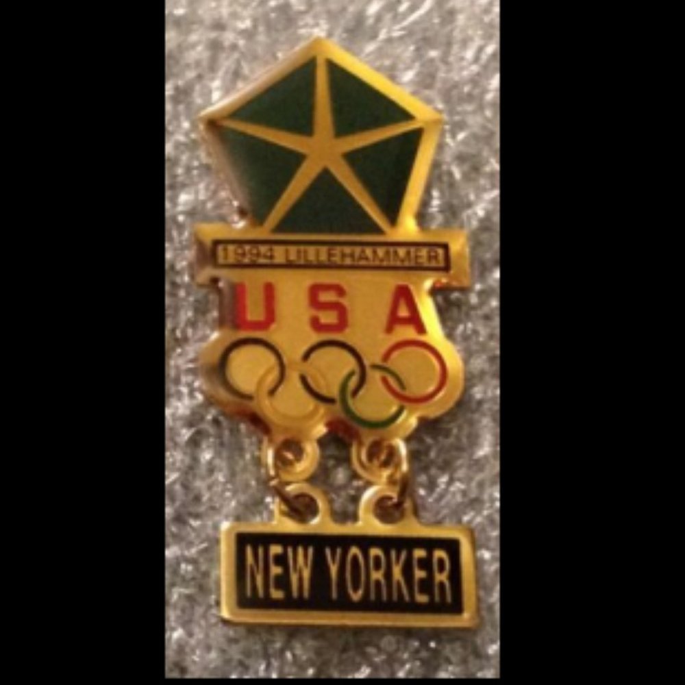 Lillehammer 1994 Olympic Pin ~ Chrysler New Yorker ~ by HoHo NYC ~ Car ~ Auto